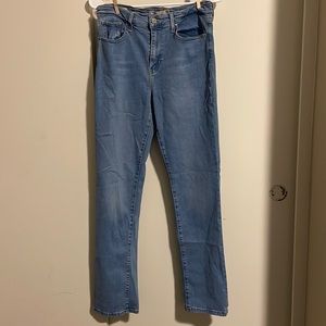 Levi denim, jeans, high-rise straight